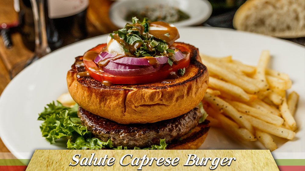 Salute Caprese Burger Gulfport